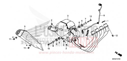 SILENZIATORE DI SCARICO CBR650RAK di 2019